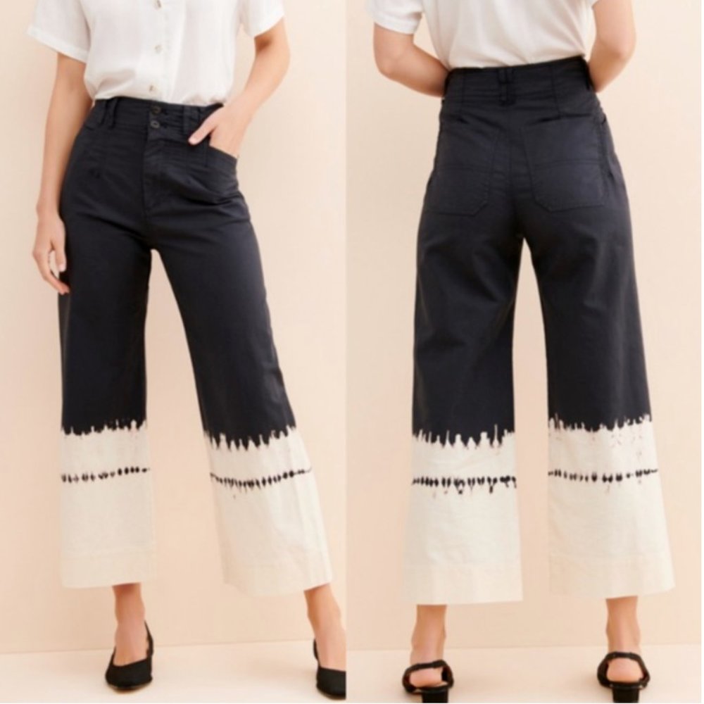 Anthropologie Fatima Dip-Dyed Wide-Leg Pants